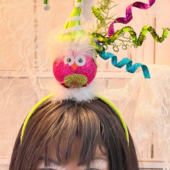 Christmas Lime Green DoDo Bird Headband. Adult Christmas Headband, Christmas Top - Picture 16 of 16